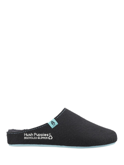 Hush Puppies Good Slipper Scuffs, Black Turquoise