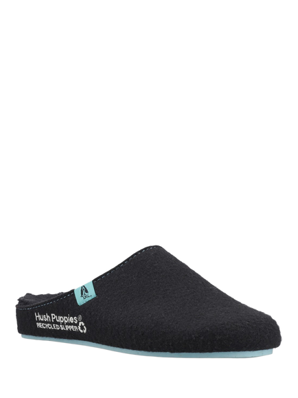 Hush Puppies Good Slipper Scuffs - view 2, Black Turquoise