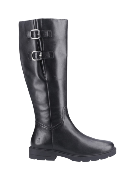 Hush Puppies Tallulah Leather Knee High Boots, Black