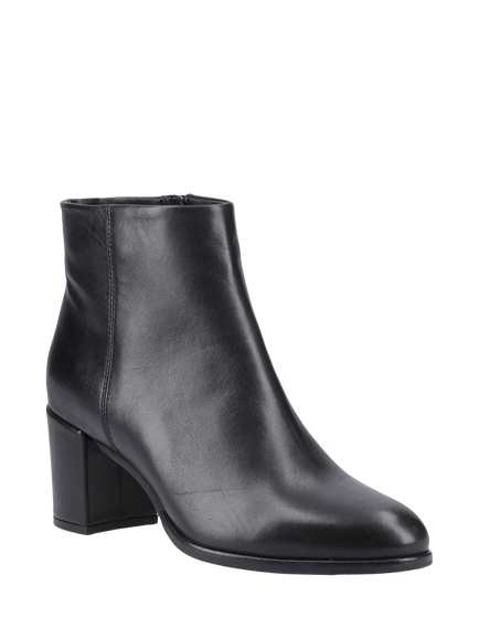 Hush Puppies Claridy Leather Ankle Boots, Black - view 2, Black