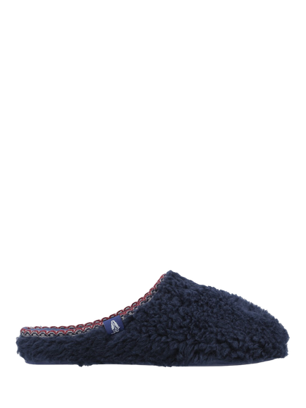Hush Puppies Good Teddy Slipper Scuffs, Navy