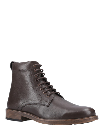 Hush Puppies Irwin Leather Ankle Boots - view 2, Brown