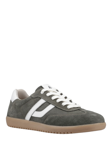 Hush Puppies Beau Suede Lace Up Trainers - view 2, Green