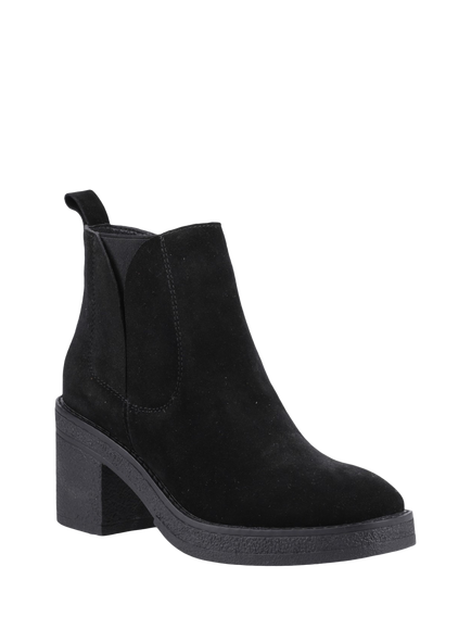 Hush Puppies Felicia Suede Block Heel Chelsea Boots - view 2, Black
