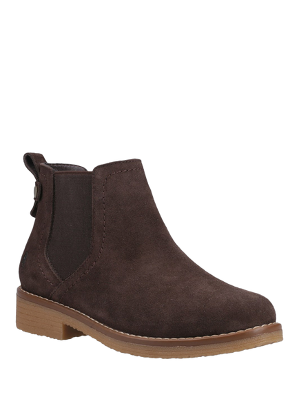 Hush Puppies Maddy Suede Ankle Boots - view 2, Chocolate