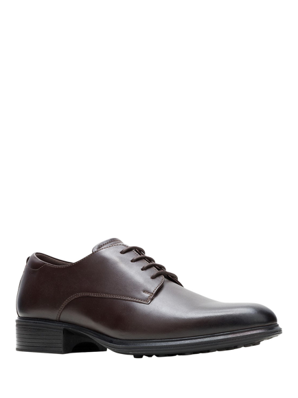 Hush Puppies Lewis Leather Lace Up Derby Shoes - view 2, Brown