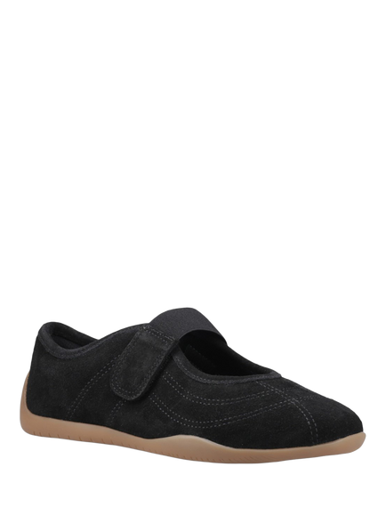 Hush Puppies Juno Sneakerina Mary Jane Trainers, Black - view 2, Black