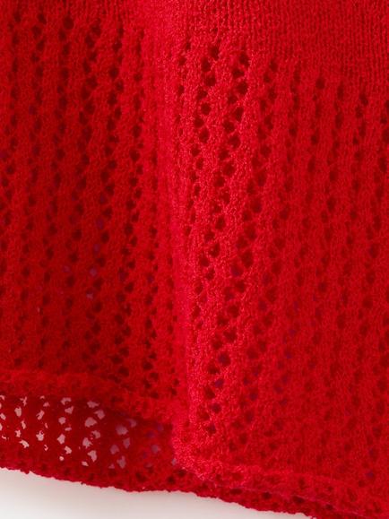 Mango Halterneck A-Line Mini Dress, Red - view 2, Red
