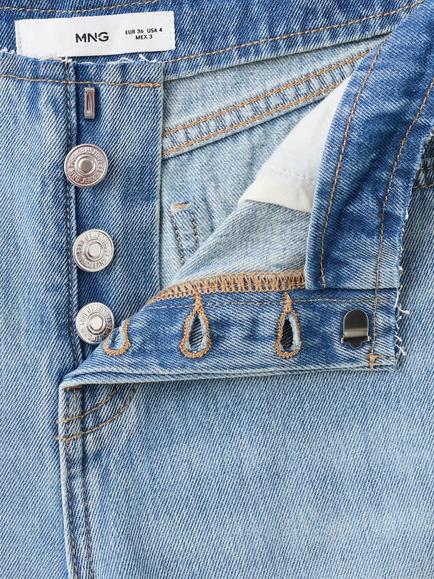 Mango High Rise Wide Legs Jeans, Mid Denim - view 2, Mid Denim