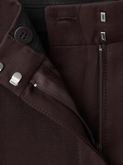Mango High Rise Tailored Shorts - view 2, Chocolate