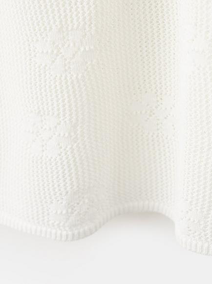 Mango Floral Crochet Midi Skirt, White - view 2, White