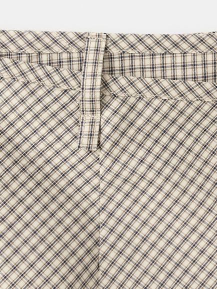 Mango Check Wrap Skort, Raw - view 2, Raw