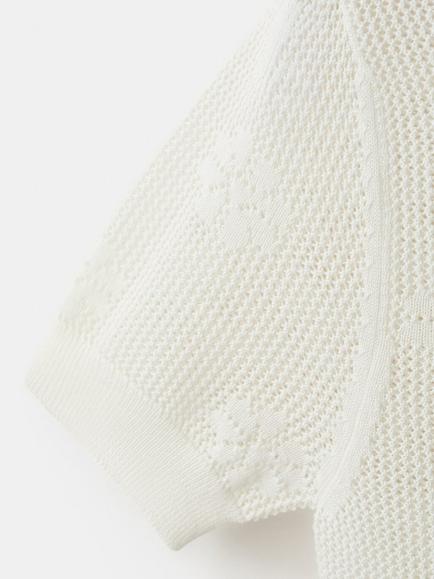 Mango Jersey Knit Top, White - view 2, White
