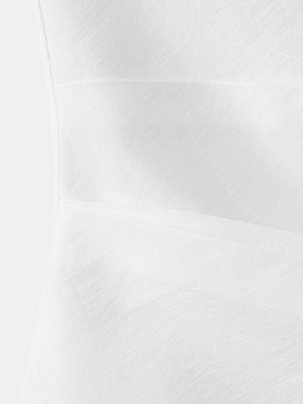 Mango Elise Draped Scoop Neck Sleeveless Top, Off White - view 2, Off White