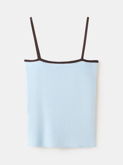 Mango Square Neck Cami, Sky Blue, Sky Blue