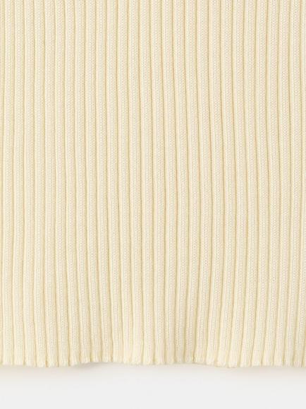 Mango Ribbed Lace V-Neck Cami, Pastel Yellow - view 2, Pastel Yellow