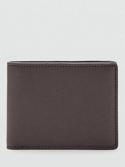 Mango Bi-Fold Wallet, Black, Brown