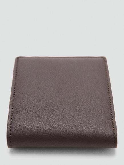 Mango Bi-Fold Wallet, Black - view 2, Brown