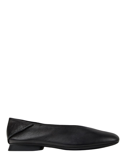 Camper Casi Myra Leather Ballerina Pumps, Black