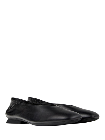 Camper Casi Myra Leather Ballerina Pumps - view 2, Black