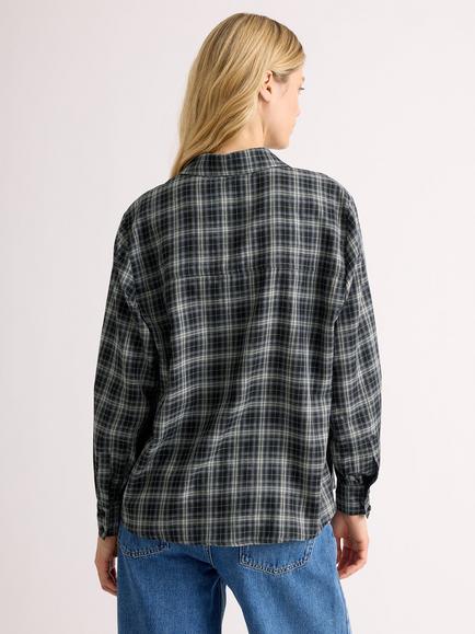 Albaray Plaid Check Shirt, Grey - view 2, Grey