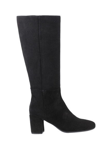 Hush Puppies Oprah Suede Knee High Boots, Black
