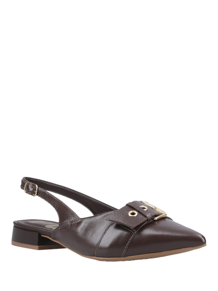 Hush Puppies Vesper Leather Slingback Sandals - view 2, Chocolate