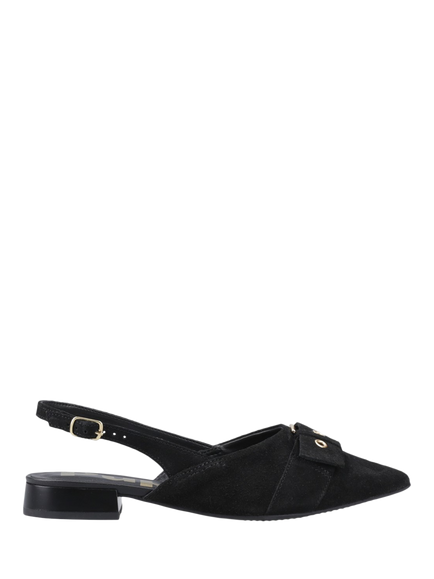 Hush Puppies Vesper Leather Slingback Sandals, Black