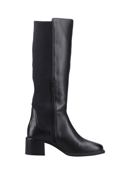 Hush Puppies Vera Leather Blend Knee High Boots, Black, Black