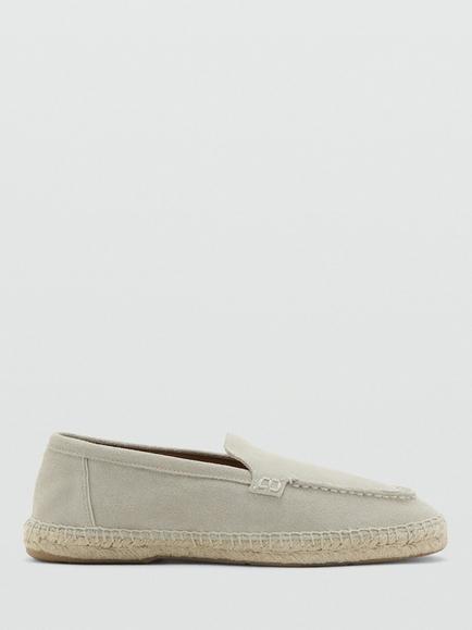 Mango Suede Espadrille Sandals, Sand, Sand