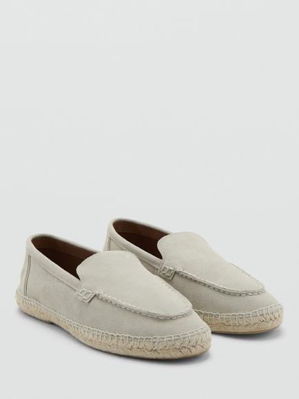 Mango Suede Espadrille Sandals, Sand - view 2, Sand