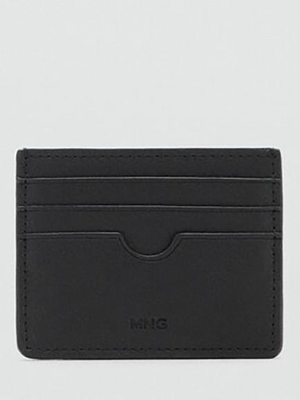 Mango Card Holder, Black, Black