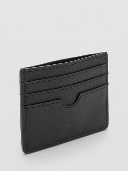 Mango Card Holder, Black - view 2, Black