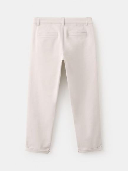 Mango Kids' Cotton Blend Chinos - view 2, Ice