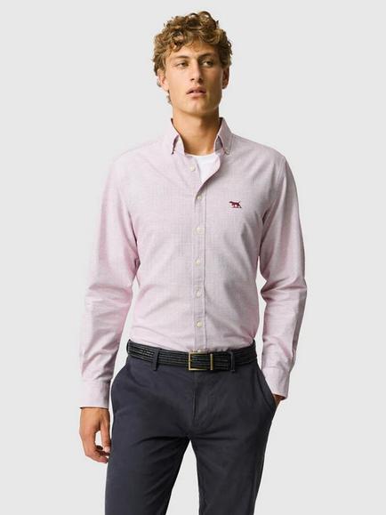 Rodd & Gunn Oxford Crossing Cotton Shirt, Poppy