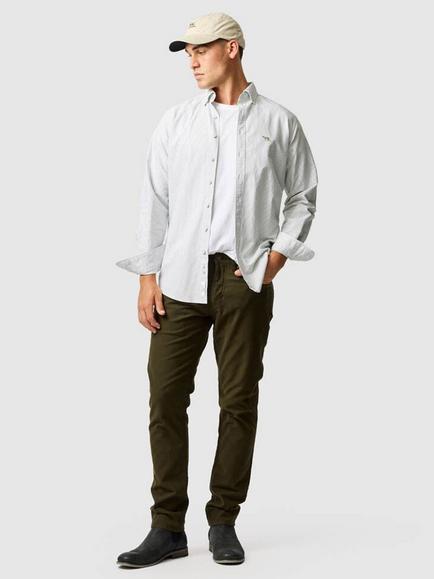 Rodd & Gunn Oxford Lakeside Cotton Shirt, Eucalyptus - view 2, Eucalyptus