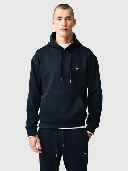 Rodd & Gunn Otago Cotton Blend Hoodie, Eclipse