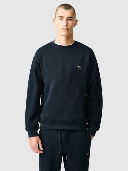Rodd & Gunn Otago Crew Neck Cotton Blend Sweatshirt, Eclipse
