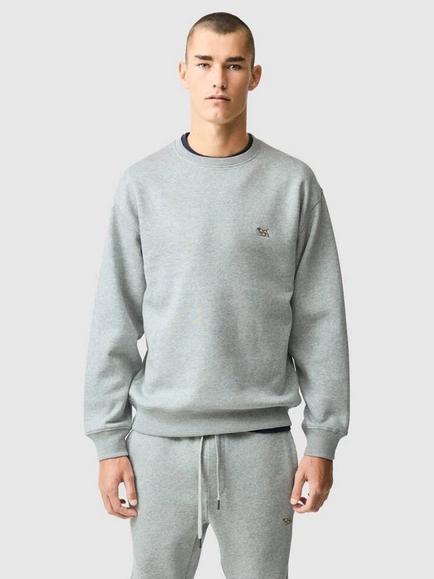 Rodd & Gunn Otago Crew Neck Cotton Blend Sweatshirt, Slate
