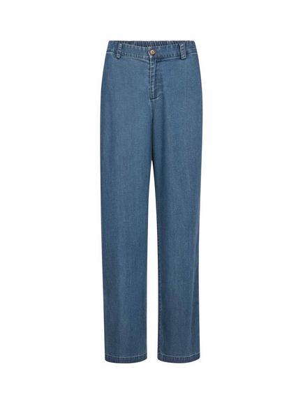 MOS MOSH Mmbai Straight Elasticated Back Jeans, Blue, Blue