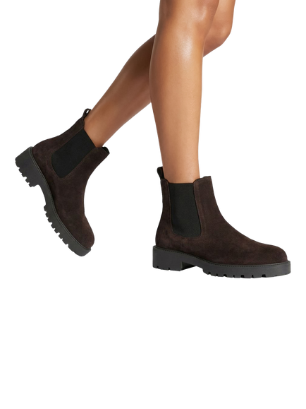 Carvela Amara Chelsea Suede Boots, Brown - view 2, Brown