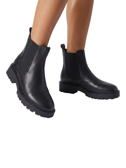 Carvela Amara Chelsea Leather Boots, Black - view 2, Black