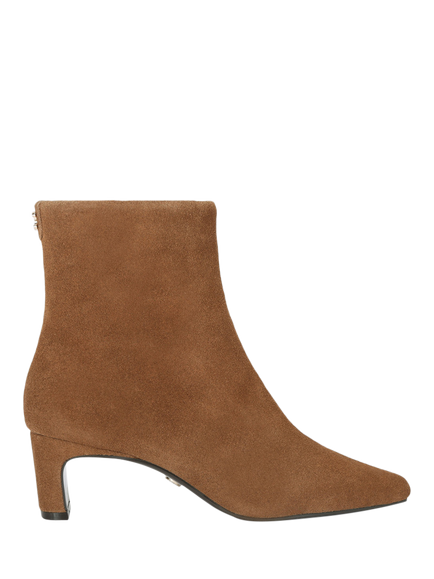Carvela Bruna Suede Block Heel Ankle Boots, Camel, Camel