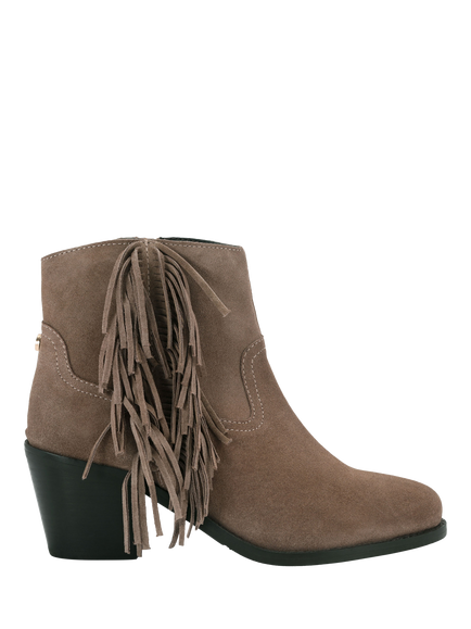 Carvela Secilly Western Suede Ankle Boots, Taupe, Taupe