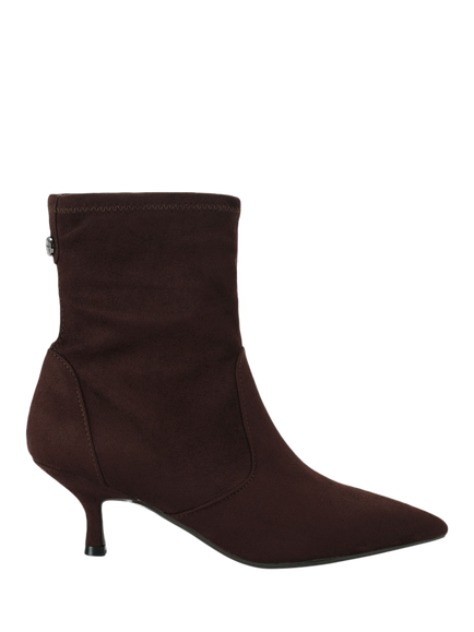 Carvela Spirit 60 Suedette Kitten Heel Ankle Boots, Brown