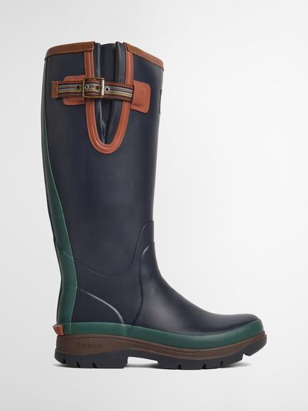 Barbour x Paul Smith Wellington Boots, Navy, Navy