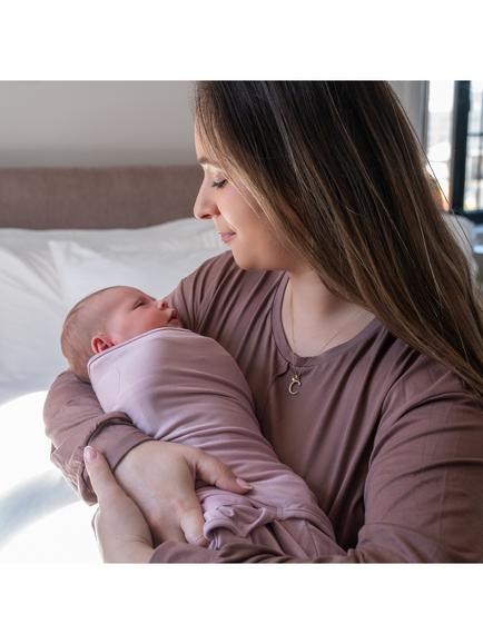 HALO SuperSoft Swaddle Baby Sleeping Bag, 1.5 Tog, Mauve - view 2, Mauve