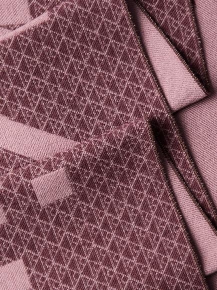 Calvin Klein Wool Blend Emblem Logo Scarf, Chocolate Brown - view 2, Chocolate Brown