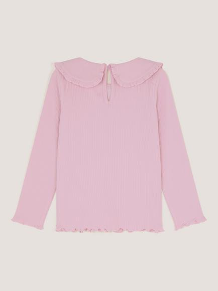 Monsoon Kids' Long Sleeve Sequin Butterfly Top, Lilac - view 2, Lilac