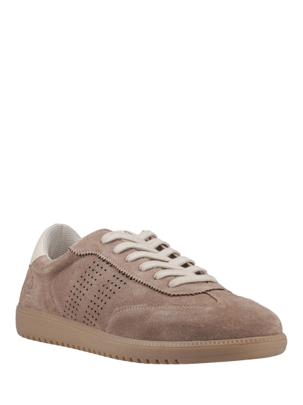 Hush Puppies Beckett Lace Up Trainers, Beige - view 2, Beige